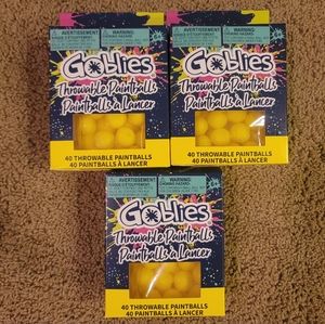 Goblies Throwable Paintballs - 3 boxes - Yellow